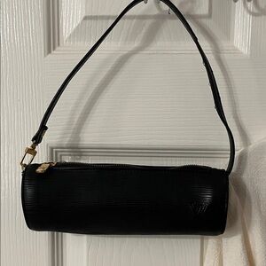 Black Louis Vuitton Epi Souflott Pouch